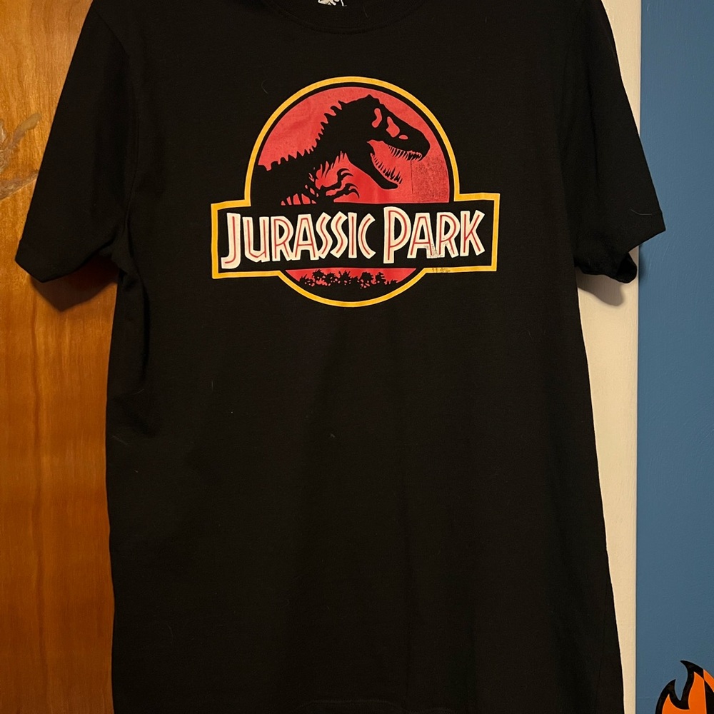 Jurassic Park Men's Black Graphic Tee
